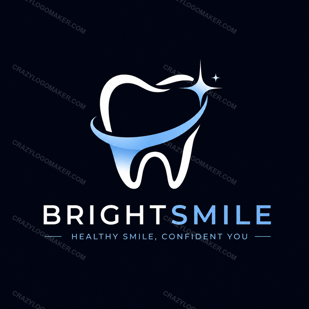 Dentist style logo example made with Crazy Logo Maker