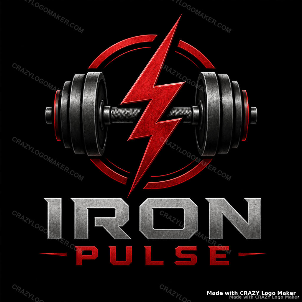 Fitness style logo example made with Crazy Logo Maker