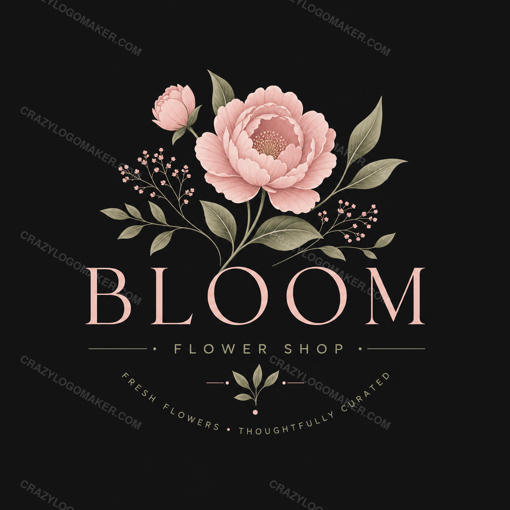 Florist style logo example made with Crazy Logo Maker
