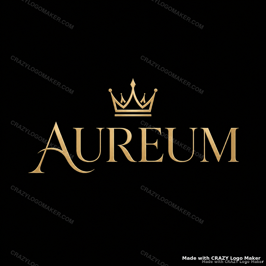 Luxury style logo example made with Crazy Logo Maker