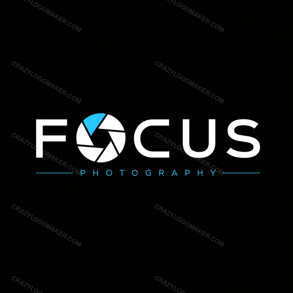 Photography style logo example made with Crazy Logo Maker