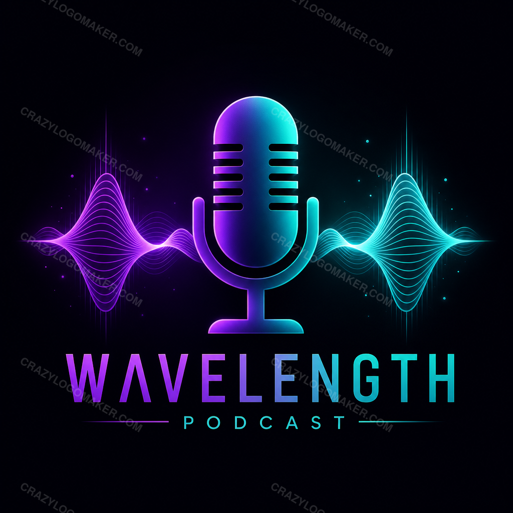 Podcast style logo example made with Crazy Logo Maker