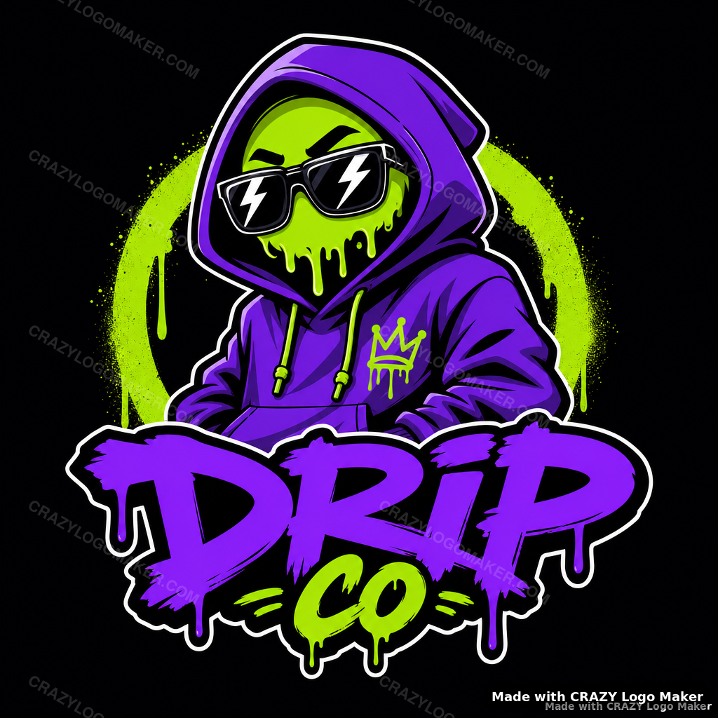 Streetwear style logo example made with Crazy Logo Maker